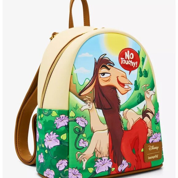Loungefly Disney Emperors New Groove Mini Backpack Kuzco No Touchy Llama Bag New - Picture 2 of 4